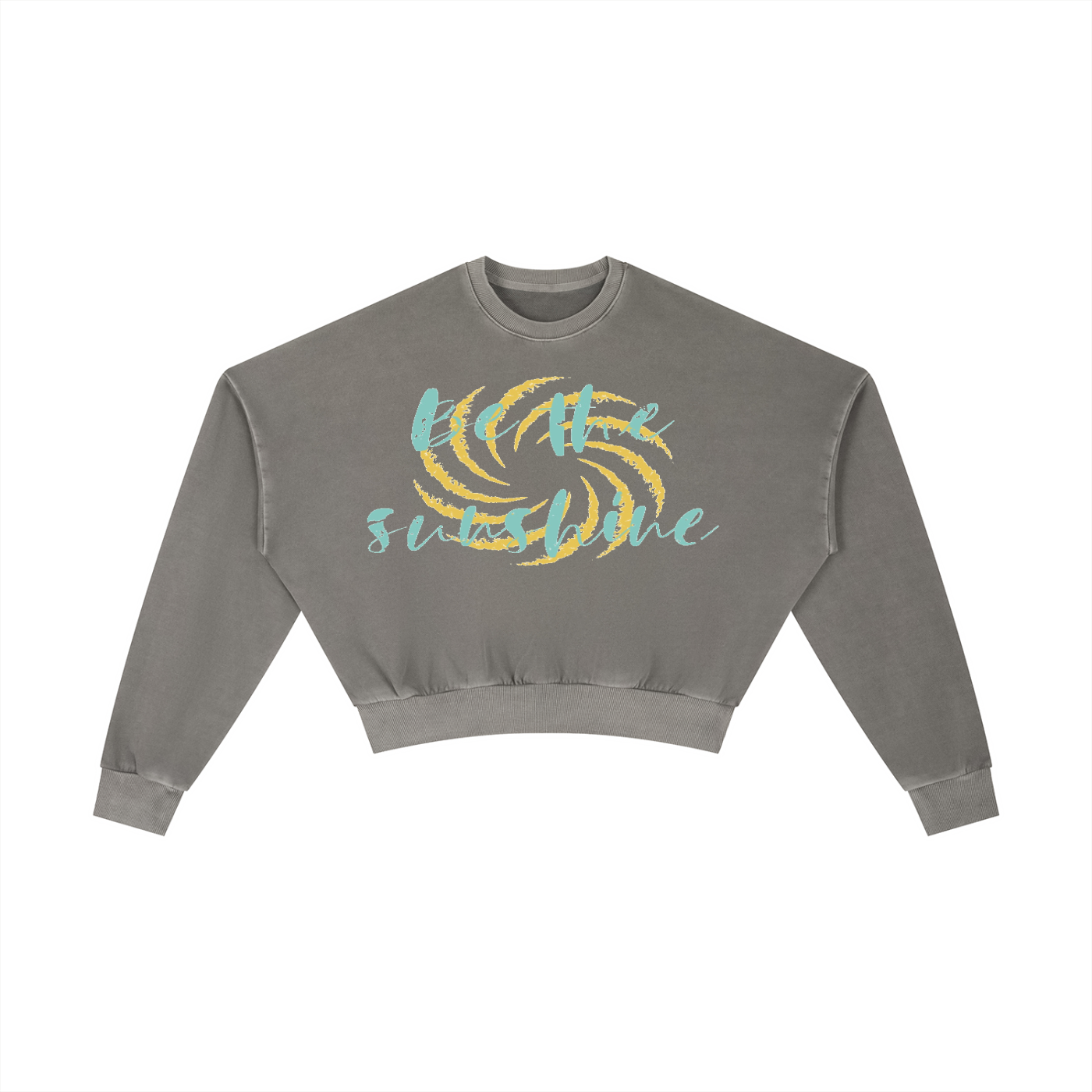 Vintage Washed Cropped Sweatshirt
