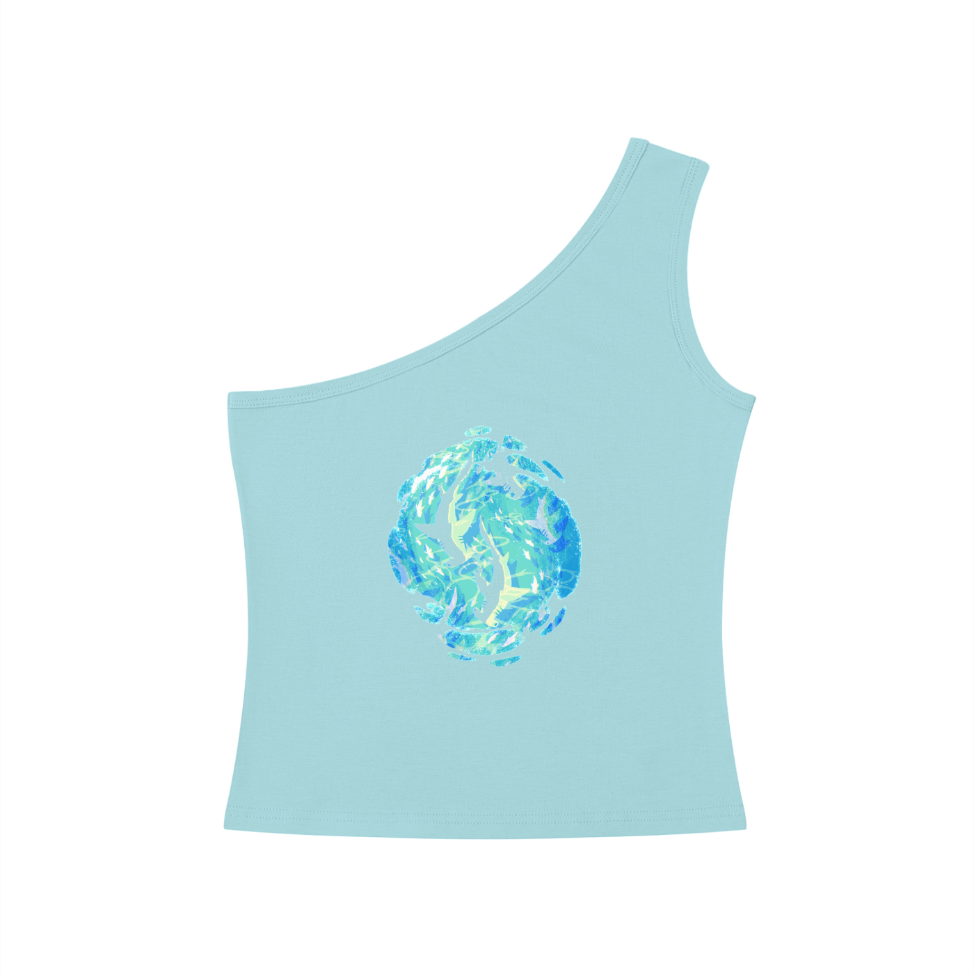 Women's One-Shoulder Crop T-Shirt