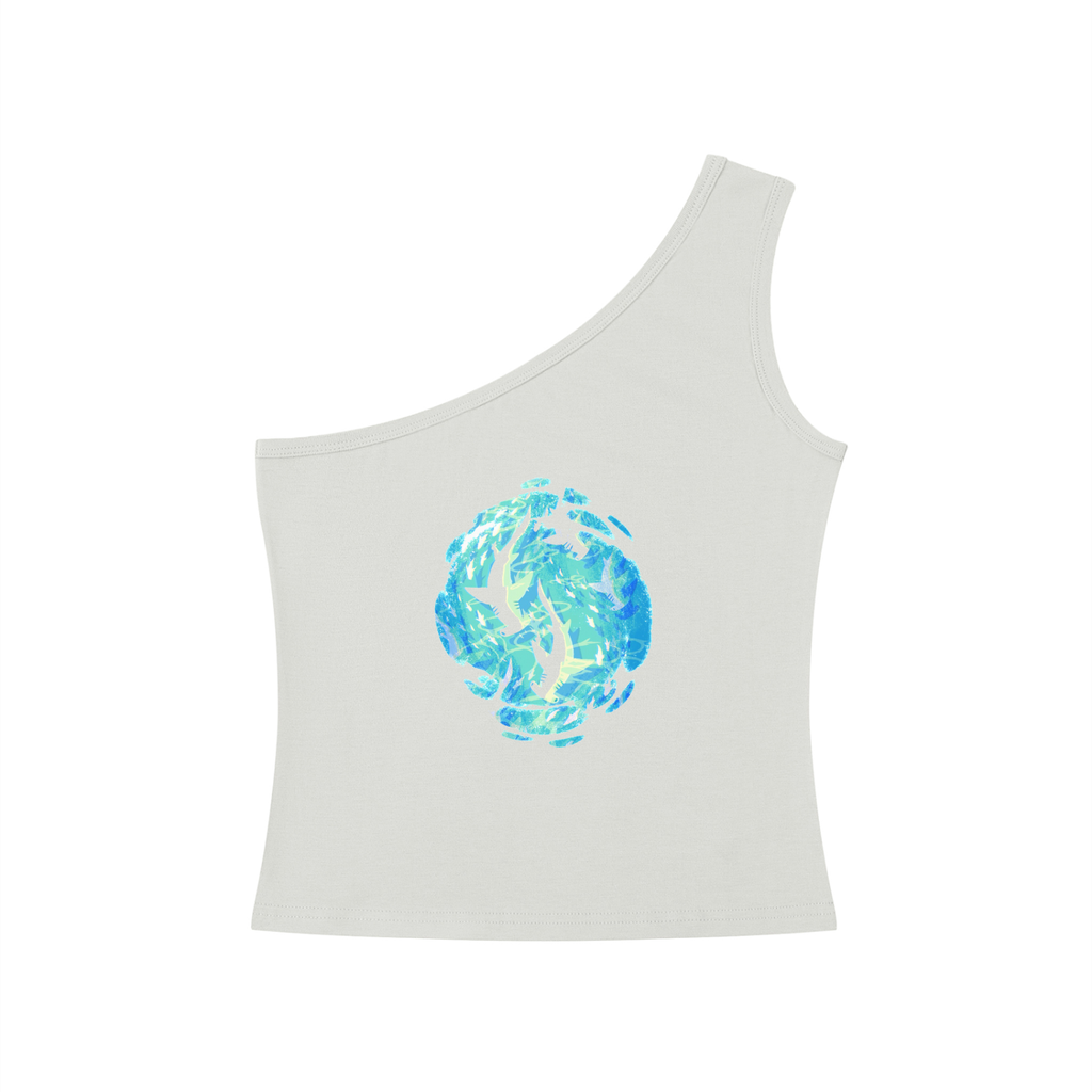 Women's One-Shoulder Crop T-Shirt